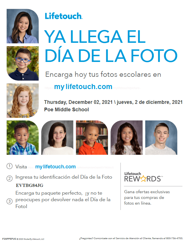 Spanish Lifetouch Picture Day Flyer